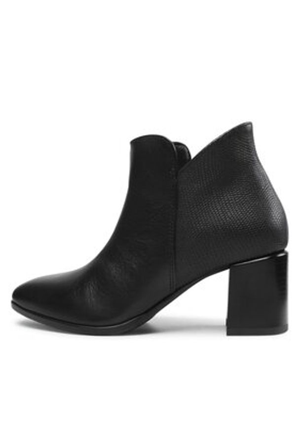 Lasocki Botki 5556-01 Czarny. Kolor: czarny. Materiał: skóra