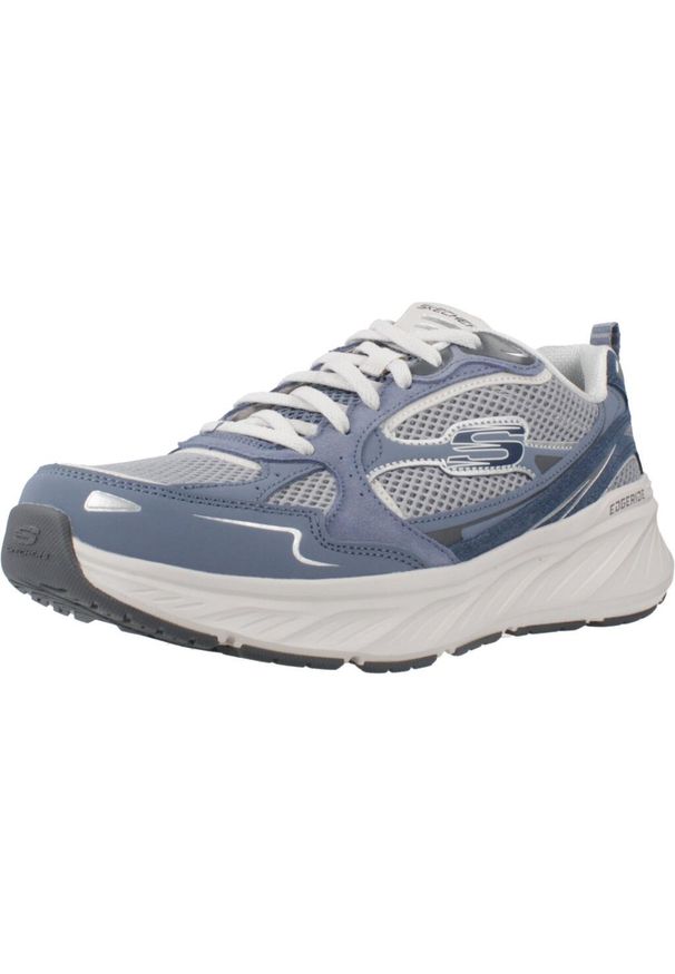 skechers - Buty SKECHERS EDGERIDE COOL FUSION Niebieski. Kolor: niebieski. Materiał: syntetyk, tkanina, skóra. Styl: sportowy