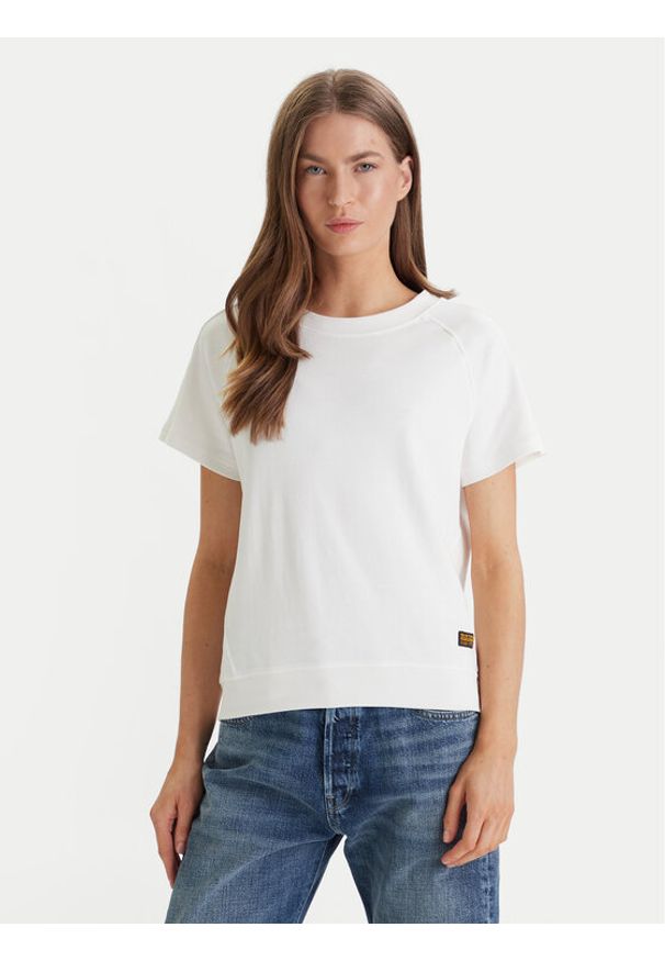G-Star RAW - G-Star Raw T-Shirt D24512-D976 Biały Regular Fit. Kolor: biały. Materiał: bawełna