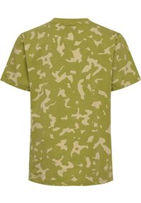 Koszulka dla dzieci Hummel Rush Aop. Kolor: zielony. Materiał: jersey. Sport: joga i pilates