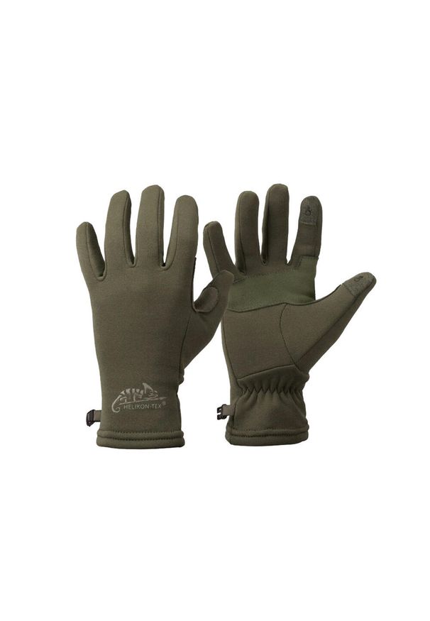 Helikon-Tex - Rękawice turystyczne jesienno zimowe Tracker Outback. Kolor: zielony. Materiał: tkanina. Sezon: zima, jesień. Sport: turystyka piesza