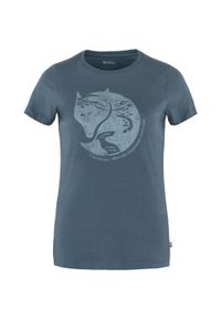 Fjällräven - Koszulka turystyczna damska Fjallraven Arctic Fox Print T-shirt. Kolor: niebieski. Wzór: nadruk