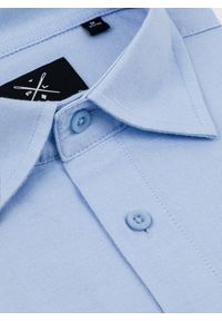 Pako Lorente - PAKO LORENTE – Niebieska bawełniana koszula męska. Kolor: niebieski, biały. Materiał: bawełna. Długość rękawa: długi rękaw. Długość: długie. Styl: elegancki #7