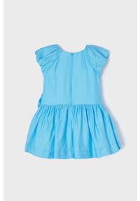 Mayoral sukienka dziecięca kolor turkusowy mini rozkloszowana. Kolor: turkusowy. Typ sukienki: rozkloszowane. Długość: mini