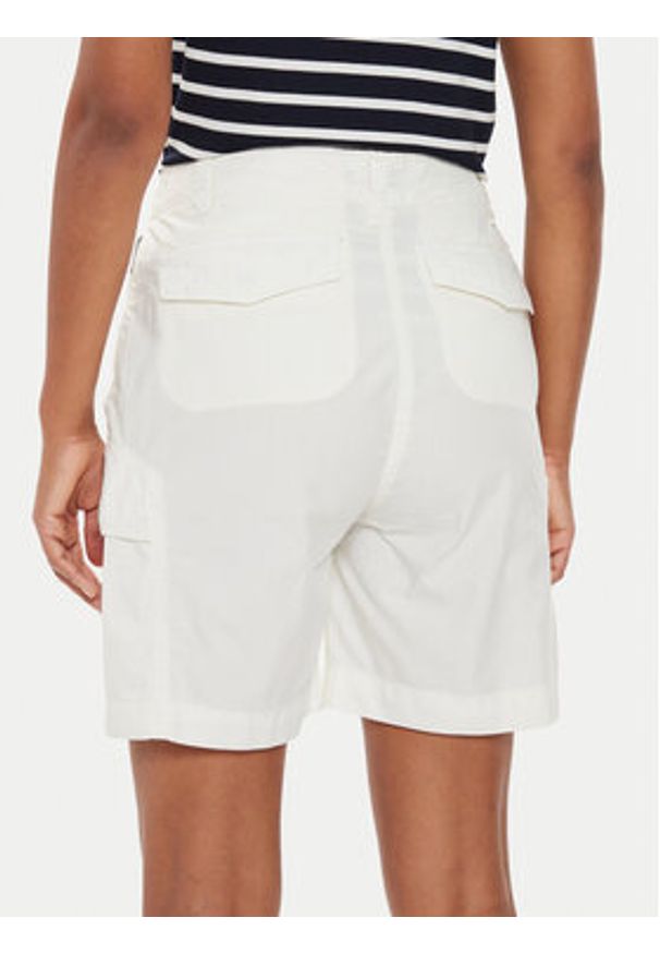 Napapijri Szorty materiałowe Narin NP0A4H8H Écru Loose Fit. Materiał: bawełna