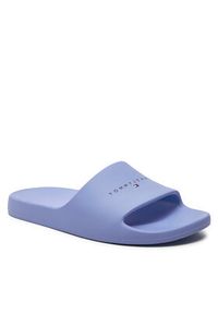 Tommy Jeans Klapki Tjw Printed Pu Pool Slide EN0EN02693 Granatowy. Kolor: niebieski