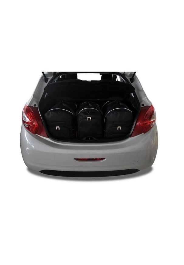 KJUST - Torby Do Bagażnika Peugeot 208 Hatchback 2012-2015 3Szt Kjust. Kolor: czarny. Styl: sportowy