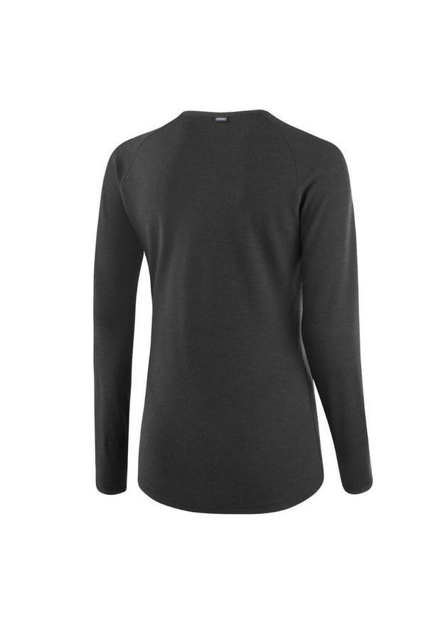 LOFFLER - Damska koszulka z długim rękawem z wełny merino Löffler Transtex®. Kolor: czarny. Materiał: wełna. Długość rękawa: długi rękaw. Długość: długie. Sport: turystyka piesza, narciarstwo