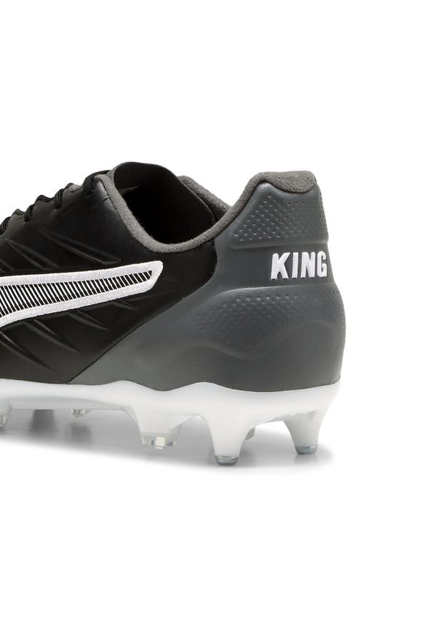 Puma - Buty piłkarskie unisex KING PRO MxSG PUMA Black White Cool Dark Gray. Kolor: czarny, szary, biały, wielokolorowy. Sport: piłka nożna