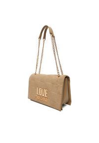 Love Moschino - LOVE MOSCHINO Torebka JC4122PP0NKB110A Beżowy. Kolor: beżowy. Materiał: skórzane #5