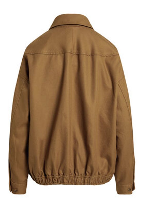 Polo Ralph Lauren Kurtka przejściowa 211A96311003 Beżowy Oversize. Typ kołnierza: polo. Kolor: beżowy. Materiał: bawełna