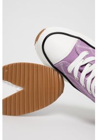 Answear Lab Trampki damskie kolor różowy. Nosek buta: okrągły. Zapięcie: sznurówki. Kolor: fioletowy. Materiał: guma. Obcas: na platformie. Styl: wakacyjny #2