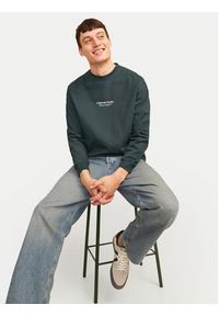 Jack & Jones Longsleeve Vesterbro 12251775 Zielony Loose Fit. Kolor: zielony. Materiał: bawełna. Długość rękawa: długi rękaw #7