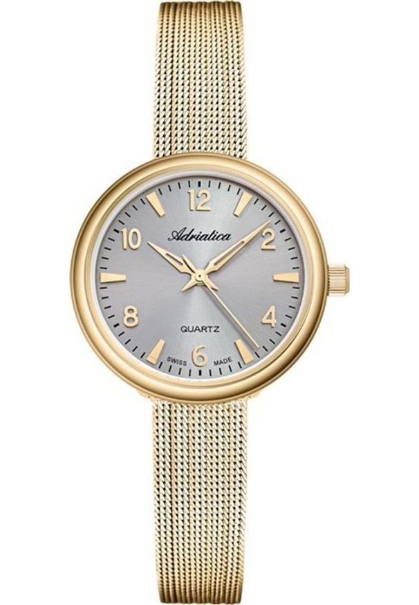 Zegarek Adriatica Zegarek damski Adriatica A3786.1157Q złoty. Kolor: złoty