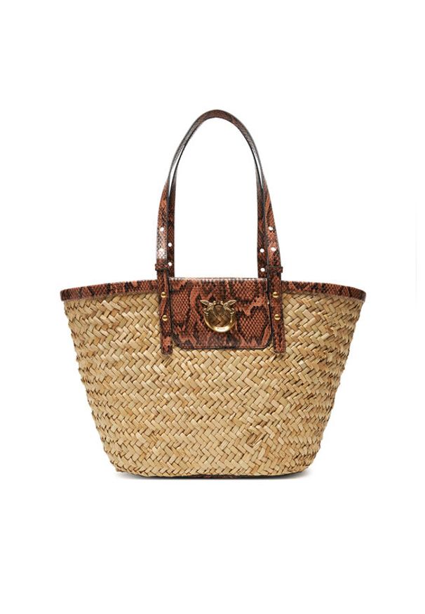 Pinko - PINKO Torebka Love Summer Basket PE 25 PLTT 103324 A2GO Beżowy. Kolor: beżowy
