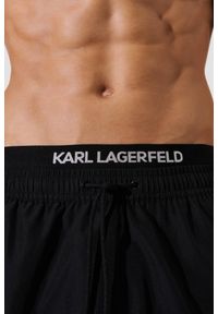 Karl Lagerfeld - KARL LAGERFELD Czarne kąpielówki męskie RSG. Kolor: czarny #4