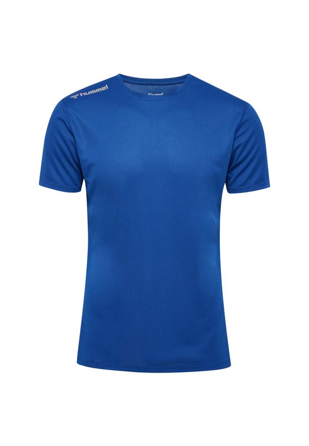 Koszulka Hummel. Kolor: niebieski. Materiał: materiał. Sport: piłka nożna