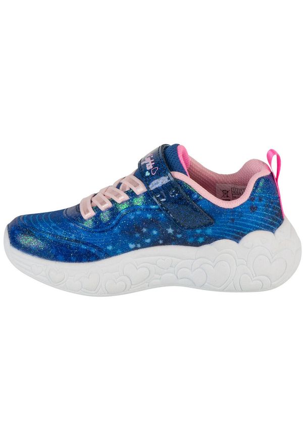 skechers - Buty sportowe Sneakersy dziewczęce, Eternal Heart Lights. Kolor: niebieski. Model: Skechers Sport. Sport: turystyka piesza