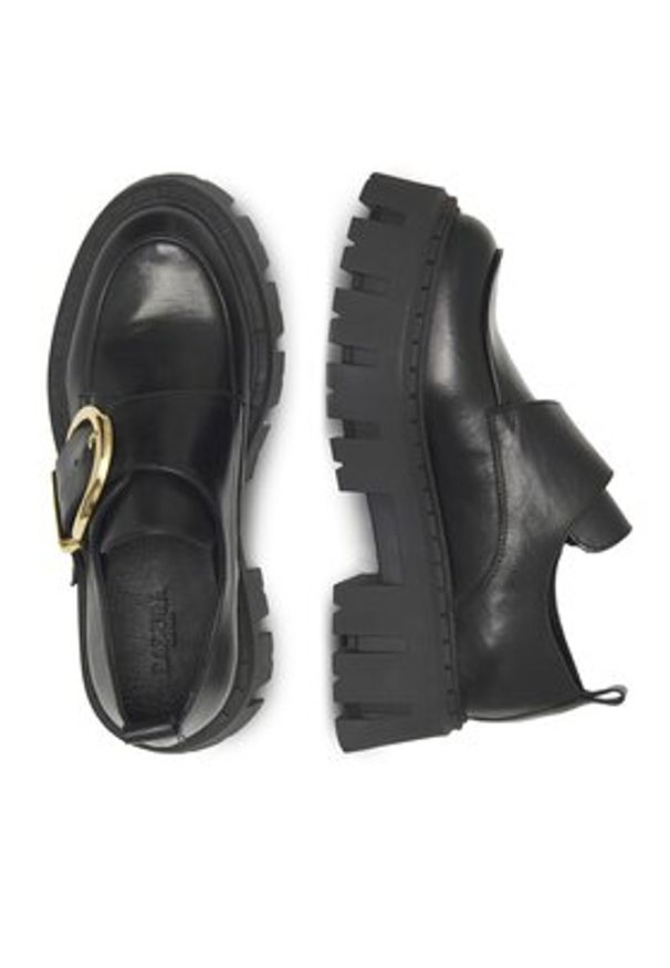 Badura Loafersy CECILE-24SS300 Czarny. Kolor: czarny. Materiał: skóra