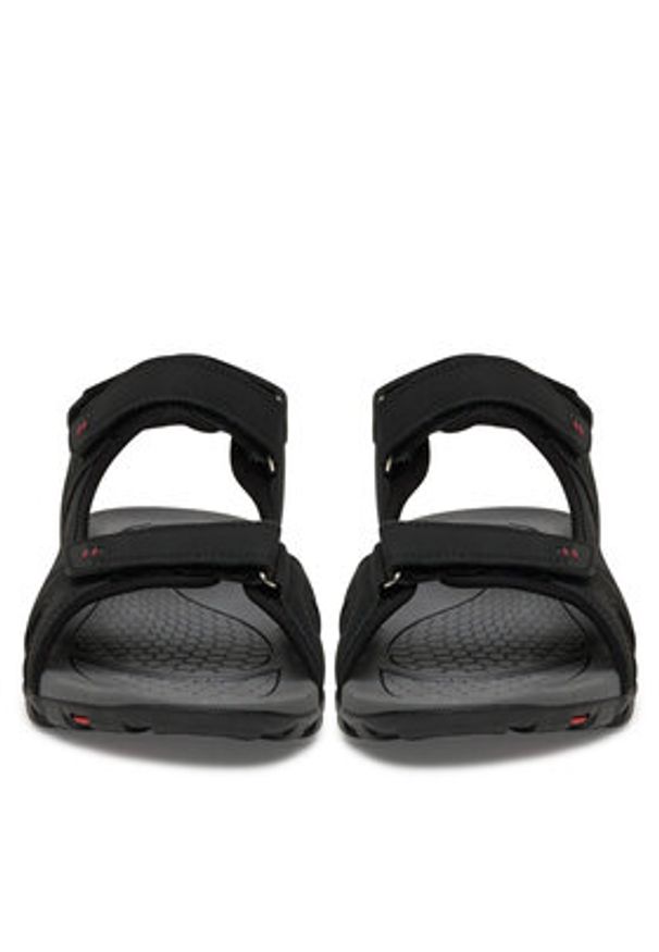 Lanetti Sandały 21MC0610 Czarny. Kolor: czarny. Materiał: syntetyk