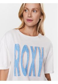 Roxy T-Shirt ERJZT05461 Biały Regular Fit. Kolor: biały. Materiał: bawełna #4