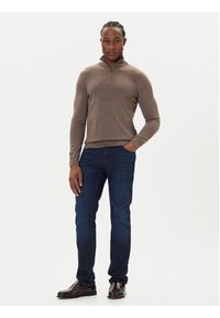 JOOP! Sweter 17 JK-03Dario 30032603 Brązowy Modern Fit. Kolor: brązowy. Materiał: wełna #5