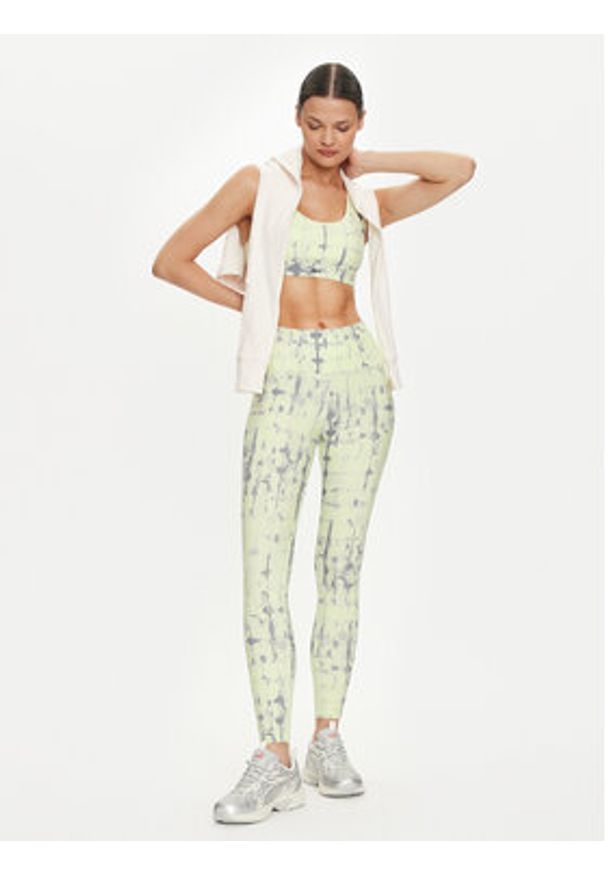 Reebok Legginsy Lux Perform 100037391 Zielony Slim Fit. Kolor: zielony. Materiał: syntetyk