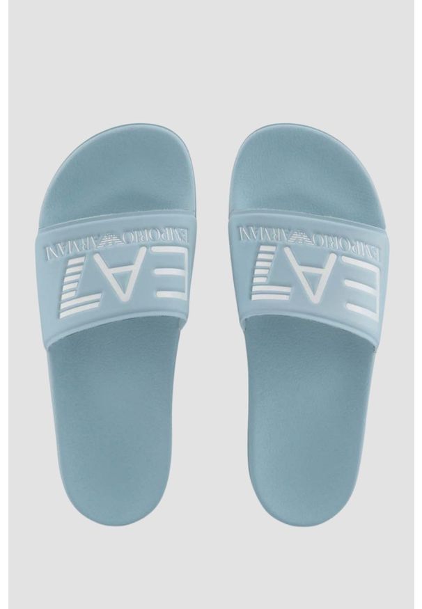 EA7 Emporio Armani - EA7 EMPORIO ARMANI Błękitne klapki Flip flops, Rozmiar 36. Kolor: niebieski