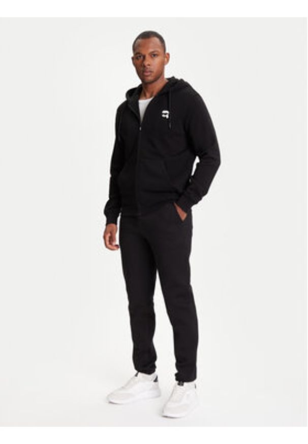Karl Lagerfeld - KARL LAGERFELD Spodnie dresowe 705041 553907 Czarny Regular Fit. Kolor: czarny. Materiał: bawełna, syntetyk