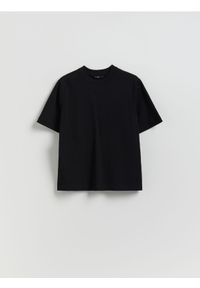 Reserved - Bawełniany t-shirt - czarny. Kolor: czarny. Materiał: bawełna #1