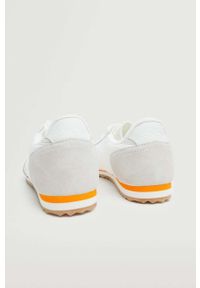 mango - Mango sneakersy Pace kolor biały. Nosek buta: okrągły. Zapięcie: sznurówki. Kolor: biały. Materiał: guma #2