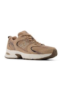 Buty damskie New Balance U530CRA – brązowe. Kolor: brązowy. Materiał: skóra, materiał, syntetyk. Szerokość cholewki: normalna. Sezon: lato. Sport: turystyka piesza #4