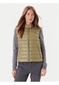 TOMMY HILFIGER - Tommy Hilfiger Bezrękawnik WW0WW45499 Khaki Regular Fit. Kolor: brązowy. Materiał: syntetyk. Długość rękawa: bez rękawów