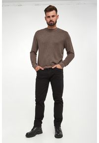 Armani Exchange - Sweter męski z jedwabiem ARMANI EXCHANGE. Materiał: jedwab