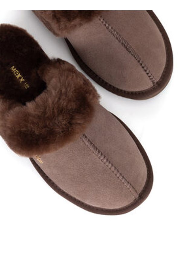 MEXX Kapcie MICH2003643W Brązowy. Kolor: brązowy. Materiał: zamsz, skóra