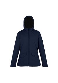 Regatta - Kurtka damska zimowa ocieplana Agara. Kolor: niebieski. Materiał: futro, puch, materiał. Sezon: zima. Sport: turystyka piesza #1