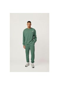 Spodnie Kubota ciemnozielone męskie. Kolor: zielony. Materiał: dresówka, bawełna #1