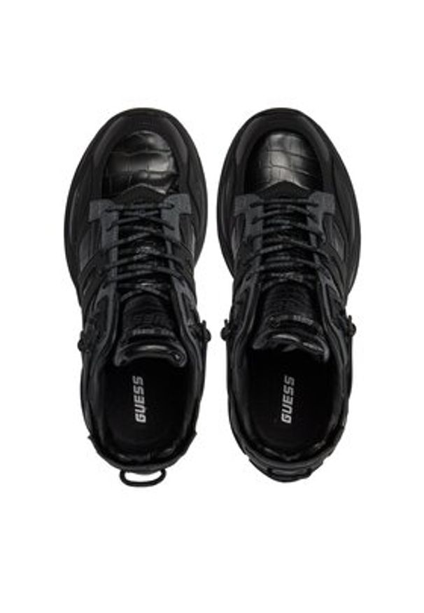 Guess Sneakersy FMPBEL LEP12 Czarny. Kolor: czarny. Materiał: skóra