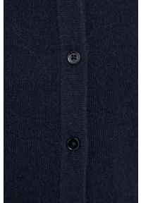 United Colors of Benetton kardigan kaszmirowy kolor granatowy lekki. Kolor: niebieski. Materiał: kaszmir. Wzór: gładki #5