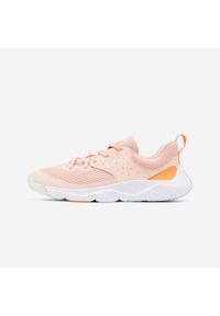 Buty sportowe dla dzieci Decathlon Playful Fast Laces. Kolor: pomarańczowy, wielokolorowy, różowy, niebieski. Materiał: kauczuk, tkanina. Szerokość cholewki: normalna
