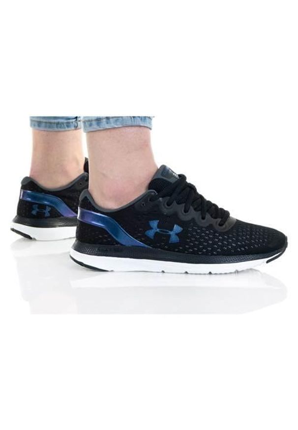 Buty do biegania damskie Under Armour Charged Impulse Shft czarne. Zapięcie: sznurówki. Kolor: czarny. Materiał: materiał, tkanina. Szerokość cholewki: normalna