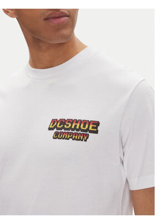 DC T-Shirt ADYZT05457 Biały Heritage Fit. Kolor: biały. Materiał: bawełna