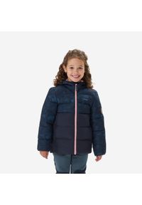 quechua - Kurtka turystyczna zimowa dla dzieci Quechua X-Warm. Kolor: niebieski. Materiał: polar, włókno, materiał, syntetyk, poliester. Sezon: zima #1