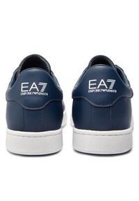 EA7 Emporio Armani Sneakersy Granatowy. Kolor: niebieski. Materiał: skóra #7