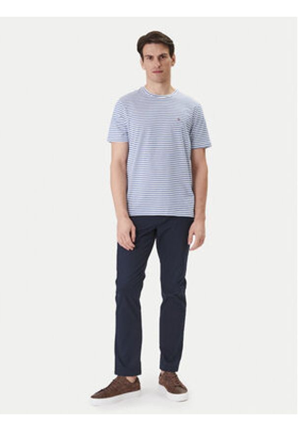 TOMMY HILFIGER - Tommy Hilfiger T-Shirt Ess Seasonal MW0MW40923 Niebieski Regular Fit. Kolor: niebieski. Materiał: bawełna