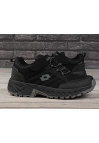 LOTTO - Buty dziecięce sportowe do chodzenia Lotto KETCHAM LOW TEX K. Kolor: czarny. Sport: turystyka piesza
