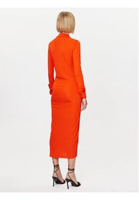 Calvin Klein Sukienka koszulowa K20K205760 Pomarańczowy Regular Fit. Kolor: pomarańczowy. Materiał: wiskoza. Typ sukienki: koszulowe #2