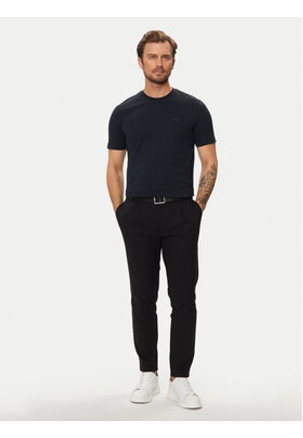 BOSS - Boss T-Shirt Thompson 50468347 Granatowy Regular Fit. Kolor: niebieski. Materiał: bawełna