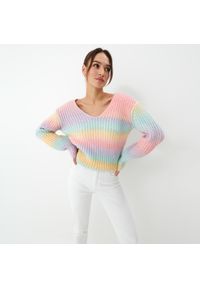 Mohito - Sweter w kolorowe pasy - Wielobarwny. Wzór: kolorowy #1