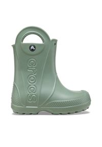 Crocs Kalosze Handle Rain Boot Kids 12803 Zielony. Kolor: zielony